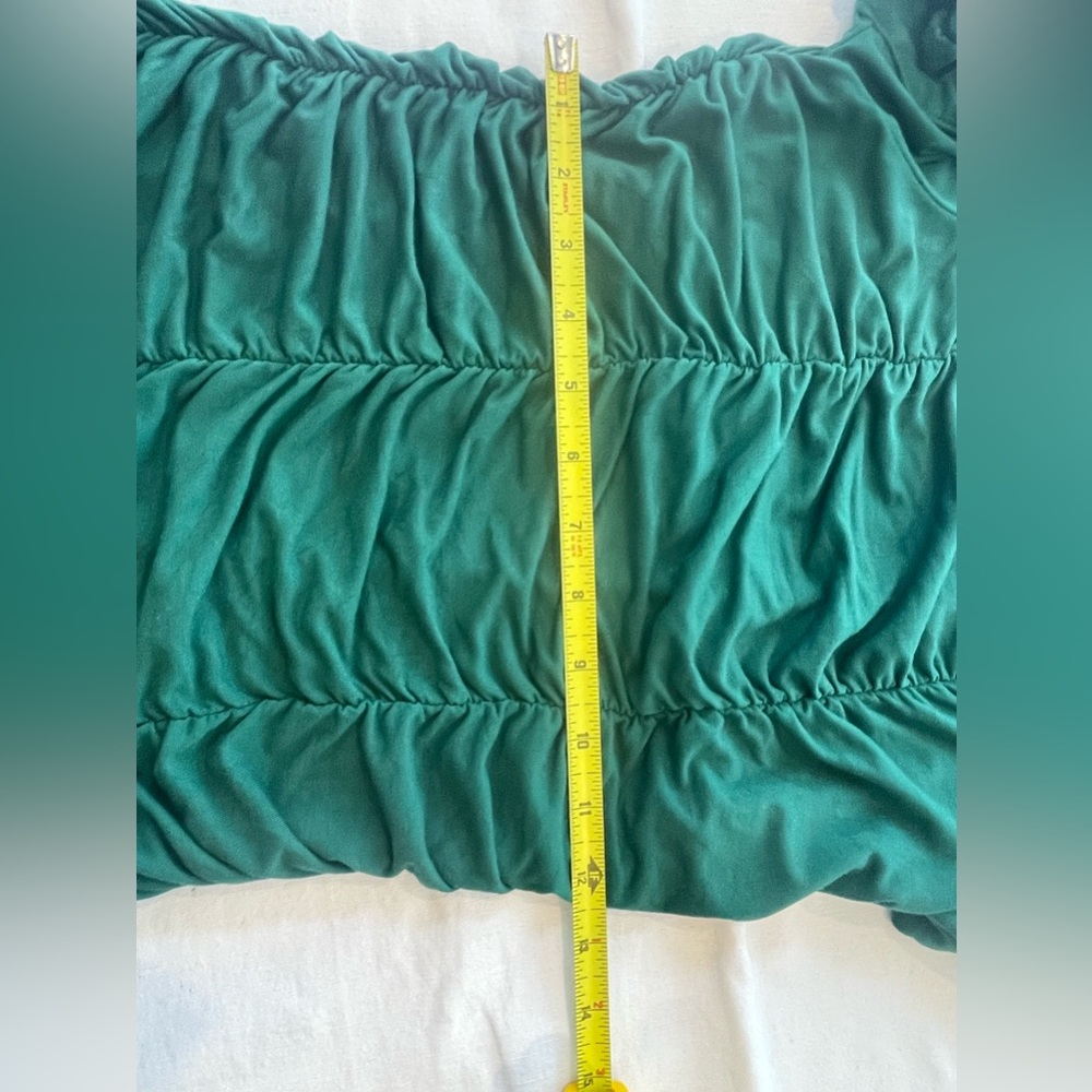 Sexy Rouched Green BodyCon Top - Picture 6 of 6
